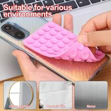 Silicone Suction Cup Phone Case Mount Double Sided,Silicone Octo Cup Buddy Sticky Grip Holder For Cellphone, Hands-Free Phone Accessories Strong Grip Holder For Selfie And Video