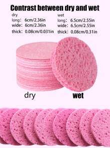 10 piezas/20 piezas Pastillas de madera comprimidas y redondas para el lavado facial, exfoliante facial reutilizable, adecuado para uso familiar o de viaje, pastillas de madera para el lavado facial de verano (6 cm/2,36 pulgadas)