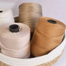 1 Pieza de Cuerda de Poliéster Crochet Bolsa Cuerda Macrame Hilo Crochet Regalo para Tejedores Hilo para Hacer Sombrero DIY, Bolso, Suéter, Sombrero