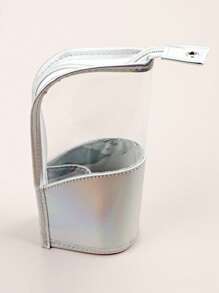 Scatola portatile pieghevole per la conservazione dei pennelli da trucco con cerniera, organizer cosmetico in patchwork minimalista in PVC+pelle sintetica, borsa portaoggetti per pennelli da trucco impermeabile e di grande capacità per il viaggio, decorazione per la stanza, borse, trousse da trucco, accessori per il trucco, da viaggio, articoli da viaggio, organizer, contenitore, articoli da viaggio essenziali, organizer per il trucco, trousse da trucco, organizer per il trucco, organizer, trousse da toilette, organizer da scrivania, trousse cosmetica, pochette per il trucco, organizzatore per il trucco, accessori per il trucco, pochette per il trucco, borse per il trucco