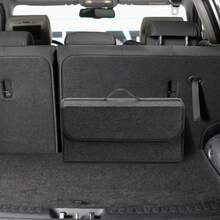 1PC Caja de almacenamiento de fieltro gris oscuro para coche, bolsa de almacenamiento para coche, caja de almacenamiento de fieltro suave agrandada y engrosada, caja de almacenamiento para el hogar - 2 mm (30-15-29 cm) - Ver 7