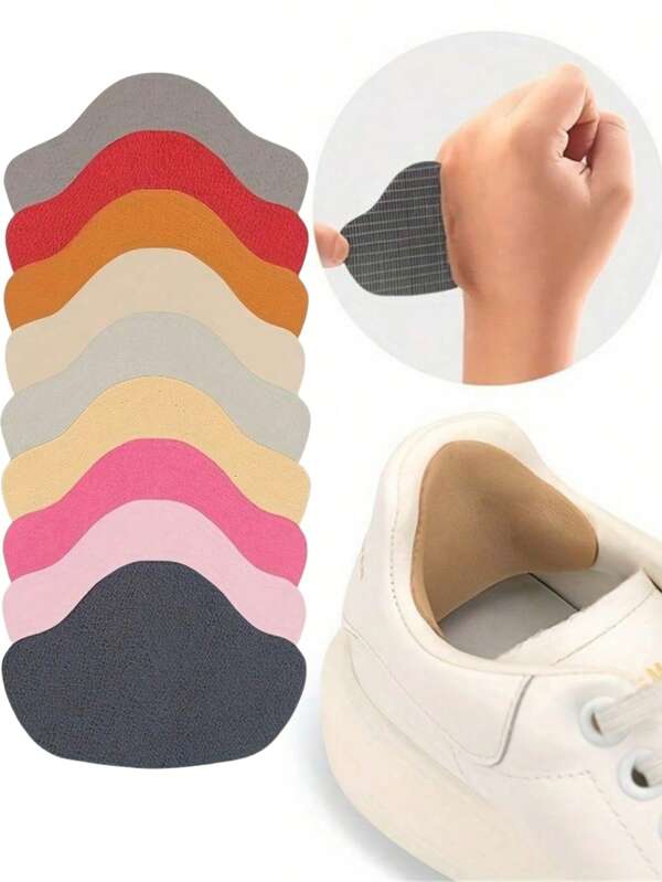6/12 Pcs(6Pcs/Set) Shoe Heel Protectors - Self-Stick Wear-Resistant Patches For Shoe Linings, Anti-Slip Cushion Pads For Leather/Canvas Shoes, Durable Foot Care Accessories For High Heels/Sneakers | Blister Prevention & Lining Reinforcement | Invisible Footwear Rescue Kit