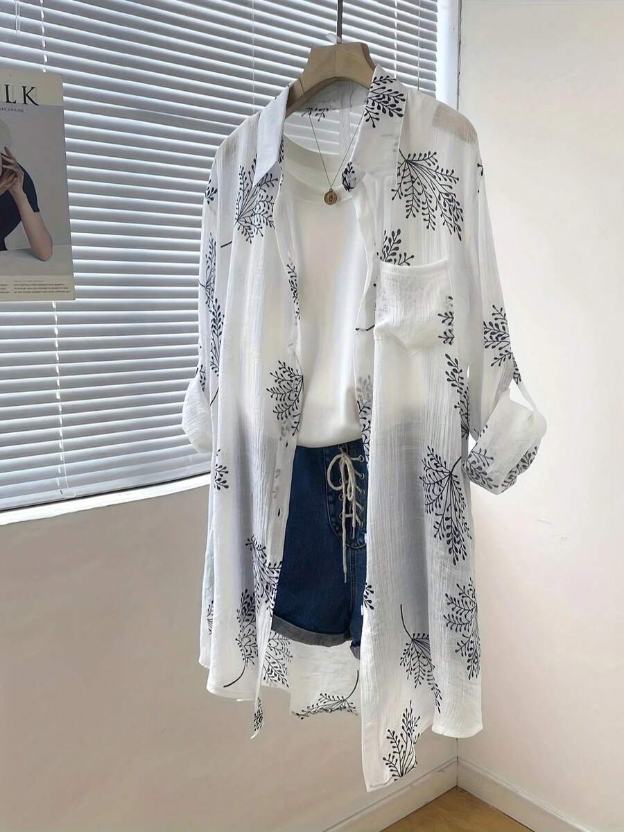 Áo len cardigan nhẹ tay dài nghệ thuật cổ điển dành cho nữ - trắng - Xem 1