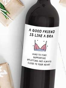 8pcs Creative Humorous Wine Bottle Stickers, Funny Red Wine Bottle Labels, Creative Label Designs, Suitable For Friends Gifts, Unique Holiday Party Gifts (6pcs/4pcs/2pcs) - Multicolor - View 2
