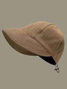 华夫格针织防晒帽，女士速干遮阳帽渔夫帽，街头风格太阳帽，棒球帽 - 皮標露絲 - 查看 6