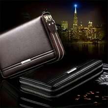 Men Wallet Long Purse Leather Clutch Large Business Handbag Phone Card Holder Case Gift For Men Father Son Husband Boyfriend Big Wallet Coin Wallet Small Gifts Anniversary Gift Gift Ideas Birthday Gifts For Men - Multicolor - View 8