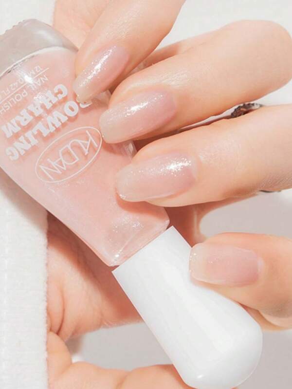 1pc 12ml Water-Based Peel-Off Nail Polish, Long-Lasting Quick-Drying Nail Art Lacquer, Alcohol-Free For Students