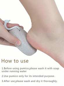 Pietra pomice naturale, strumenti per pedicure riutilizzabili, rimuovitore di pelle indurita e calli per piedi e mani, rimuovitore di calli con pietra pomice, set di strumenti per pedicure professionali, scrub per i piedi, per piedi e mani con calli pesanti e pelle morta, rimuovitore di calli e scrubber per i piedi, e strumento esfoliante per pedicure per pelle morta, forniture per il bagno dei piedi - Multicolore - Visualizzare 4