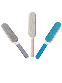 1个可重复使用的双面宠物毛发清洁刷，手动静电除尘刷，适用于猫毛、衣物、沙发、家具、床上用品、地毯清洁 - 彩色 - 查看 8