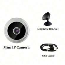 Mini Telecamera A9: Telecamera IP HD Wi-Fi 2.4G con visione notturna, sicurezza domestica intelligente, visualizzazione remota da mobile, allarme rilevamento movimento e baby monitor