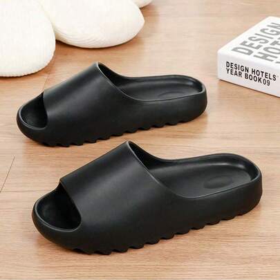 Chanclas de verano para hombres, suaves, antideslizantes y de secado rápido; zapatillas de casa casuales unisex; sandalias de playa versátiles