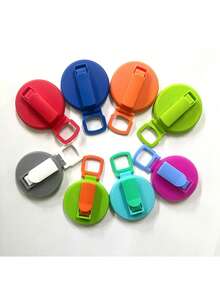 1pc Soda Can Lid Soda Drink Can Lid Straw Soda Drink Can Lid Reusable For Soda Water, Beverage, Juice, Soda Can Lid, Party Supplies Set(Two Styles Are Sent Randomly) - Multicolor - View 3