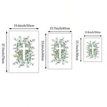 1pc Cross Eucalyptus Leaf Wall Art Picture Scripture Christian Prints Canvas Paintings Bible Poster Green Religion Minimalist Decor For Home, Kitchen, Laundry Wall Decor Gift For Her No Framed Or Framed - Multicolor - View 6