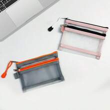 Travel Lightweight Layered Mesh Card Holder Large Capacity Multi-Function Cosmetic Bag Coin Purse For Women Wallet Mini Wallet Purse Wallet Card Wallet - Multicolor - View 9