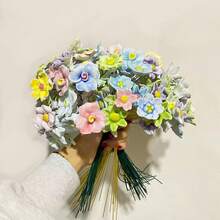 1.Jingdezhen Ceramic Everlasting Small Flowers High Temperature Porcelain Bouquet Fake Flowers - Multicolor - View 10