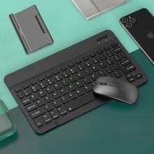 Combo Teclado e Mouse Bluetooth Blueconnect 5.2 Durável e Portátil Compatível com Multi-Dispositivos - Entrada do Brasil (127V) - Visão 12