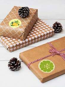 Rollo de 500 piezas de pegatinas de limón con diseños de dibujos animados, 8 diseños en amarillo y verde, con forma de fruta adorable, pegatinas autoadhesivas para sellos, regalos, sobres, tarjetas, fiestas, manualidades de scrapbooking, decoraciones, calcomanías de PVC