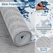 Modern Abstract Printed Carpet Machine Washable Carpet Soft Foldable Carpet Living Room Decorative Carpet With Non-Slip Backing For Bedroom Hallway Dining Room Office Farmhouse