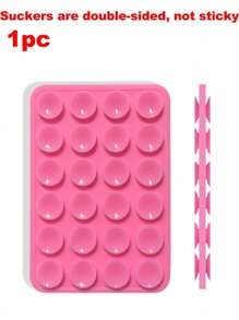 1 pieza/2 piezas Soporte para teléfono con ventosa de silicona doble cara, forma cuadrada, 14 opciones de color, soporte móvil, portátil y móvil
