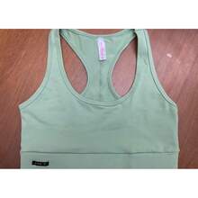 K2b Original Cropped Swimmer Sports Fitness Top - 青檸色 - 查看 6