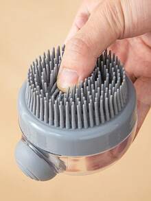 1 件多功能沐浴刷，带液体分配器，泡泡按摩洗发梳，深层清洁身体皮肤，梳理头发，按摩头皮，适用于沐浴、按摩、洗脸