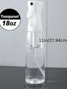 1件裝 200ml/300ml/500ml 高壓連續自動氣壓超細霧噴霧瓶，彩妝可補充保濕噴霧瓶 - 無色 - View 8