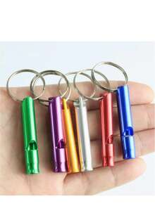 1pc Small Aluminum Alloy Whistle, Survival Whistle, Emergency Whistle, Training Whistle