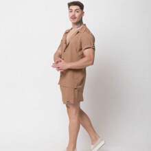 Conjunto Viscolinho Camisa e Shorts Santo Luxo