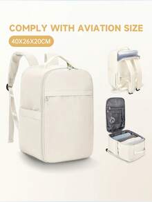 Myco Ryanair Cabin Bag - 15.75x7.87x9.84inch /40cm*26cm*20cm Laptop Backpack,Business Travel Anti Theft Slim Durable Laptops Backpack, Water Resistant College Computer Bag For Women & Men Fits 15.6 Inch Laptop And Notebook Bag For School School Accessories School Stuff - Multicolor - View 2