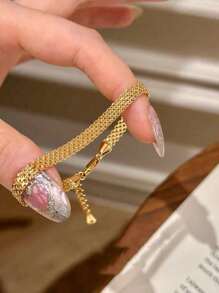 1 peça 925 Prata Esterlina Envolvente Pulseira de Coração Adequado para Mulheres, Dia dos Namorados, Para Uso Diário e Combinação de Deslocamento