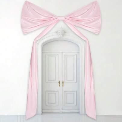 1pc Large Pink Bow Decoration, Big Pink Bow Wedding Decoration Extra Large Satin Bow For Birthday Party Decoration Bridal Shower Wedding Decoration, Baby Room Decoration