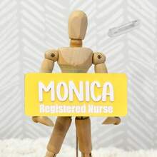 1pc Custom Acrylic Name Tag - Magnetic Name Badge For Teachers And Nurses, Personalized Cute Colorful Work Badge,Custom Business Name Tag,Custom Company Name Tag. - Color Badge - View 13