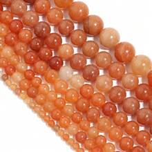 1pc Red Agate Beaded Strand, Size: 4/6/8/10/12mm