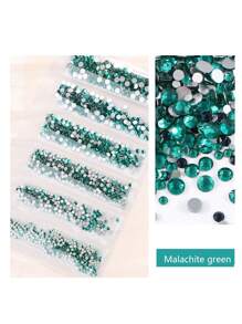 1728 Pcs Flat Back Crystal Glass Nail Art Rhinestones. 4#-12# 6 Sizes Mix DIY Decorations For Nails, Clothes, Bags, Hair Accessories, Cars, Beddings, Pendants, Etc. Suitable For Teenage Girls, Women Nail Art, Eye Makeup, Face Stickers, Jewelry Decoration Flat Back Rhinestones. 6 Bags Of Crystal Glass Flat Back Rhinestones. Nail Charms Nail Gems Nail Supplies