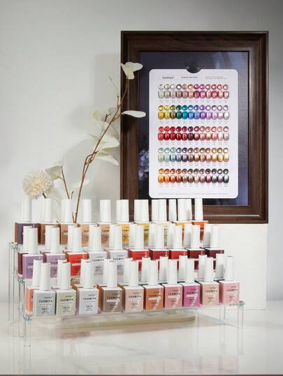 15毫升60色激光反光钻石猫眼凝胶指甲油，UV凝胶指甲油，可卸凝胶指甲油，美甲套装，指甲油，DIY美甲，美甲配件，附色卡