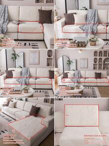 1 Vỏ bọc ghế sofa co giãn, chống trượt, chống thấm nước, che phủ toàn bộ, vải, dày, dùng được cho mọi mùa, có thể giặt được, chống bụi, thân thiện với thú cưng, bảo vệ cho phòng ngủ, văn phòng, phòng khách, ghế sofa hình chữ L, ghế 1/2/3/4 chỗ, sang trọng, ấm áp - Màu be - Xem 5