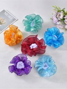 1/6 Pairs Toddler Girls Ruffle Trim Fashion Style Socks - Multicolor - View 3