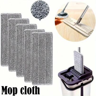 12pcs Super Absorbent Reusable Microfiber Mop Pads - Effectively Clean Hardwood, Tile And Laminate Floors
