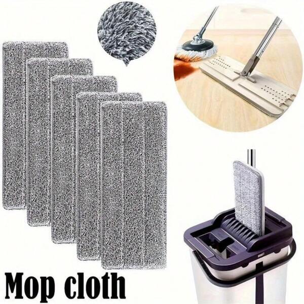 12 piezas Paños de microfibra súper absorbentes y reutilizables - Limpian eficazmente pisos de madera, baldosas y laminado