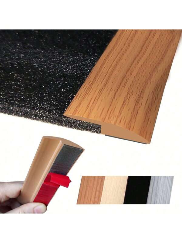 1 Piece Floor Transition Strips, Self-Adhesive Carpet Edge, Wooden Floor, Transition Strips For Uneven Floors, Edge Profiles, Thresholds, Height Up To 5 Mm, Stickers, Wall Stickers, Home Decor Vinyl Stickers, Spring Decorations To Give Your Home A Fresh Look, Rama Decorative Stickers Room Decor Wall Decor Bedroom Decor Bathroom Decor Room Decor Home Decor Living Room Wall Paper Wall Papers Kitchen Decor Wallpaper Kitchen Accessories Kitchen Items Floor Tiles Flooring