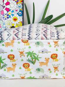 Giỏ đựng đồ tủ quần áo cỡ lớn họa tiết động vật hoạt hình dùng cho gia đình - sở thú - Xem 2