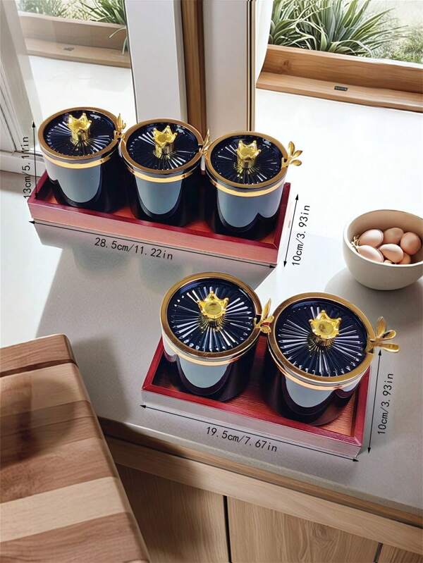 1 Set Minimalist Multifunctional Spice Jars For Kitchen
