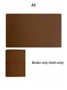 1pc/1 Set A6/A7/A8/M5 Portable Loose-Leaf Binder, Available In Multiple Colors Including Pink, Purple, Gray, PU Leather Planner Notebook, Refillable Pages, Storage Bag, Plan Book, Planning Pages School Supplies, Back To School