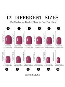 96 片/盒哑光棺材按压式指甲全覆盖假指甲混合尺寸纯色延长椭圆形胶囊杏仁 DIY 配件美甲用品指甲 - 彩色 - 查看 5