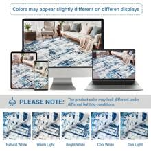 Modern Abstract Printed Carpet Machine Washable Carpet Soft Foldable Carpet Living Room Decorative Carpet With Non-Slip Backing For Bedroom Hallway Dining Room Office Farmhouse