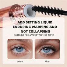 纤长睫毛膏 - 浓黑卷翘睫毛膏 - 明显增加睫毛长度，持久配方，防水，防晕染 - 睫毛膏1支 - 查看 5