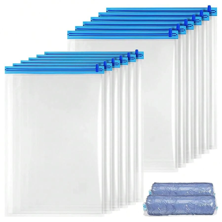 Compression Bags For Travel Accessories Essentials Hand Roll-Up Space Saver Seal Clothes Storage Bags Home Packing Organizers