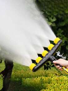 1PC Multi-Nozzle Adjustable High Flow Spray Head For Home Garden, Agricultural Use, PP Material Gardening Sprinkler For Flowers, Farms, Lawns, Vegetables Irrigation