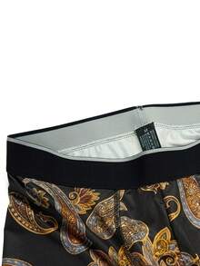 Men's Printed Boxer Brief Underwear, Fashion Design Suitable For Summer - Navy Blue - View 3