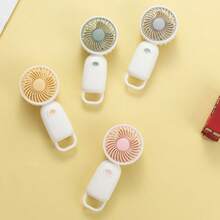 1pc Back-To-School Mini Handheld Fan With Strap, Battery Not Included (2x Size 7 Batteries Required) - Multicolor - View 5
